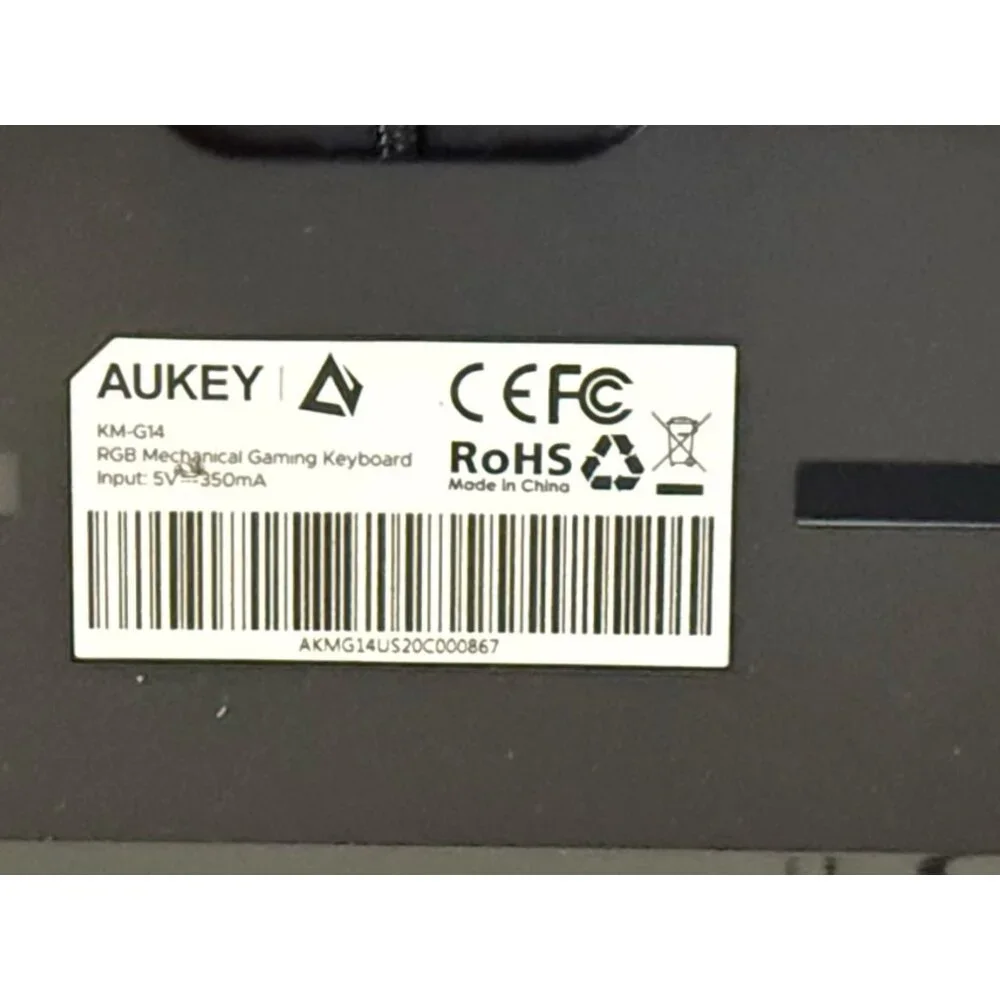 AUKEY TKL Mechanical Gaming Keyboard KM-G14 NEW